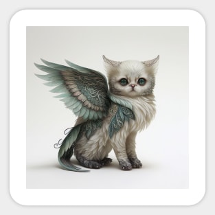 Cute Angel Cat Sticker